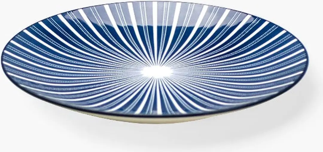 Gusta Stripes Bord Out of the Blue - 20cm - Blauw