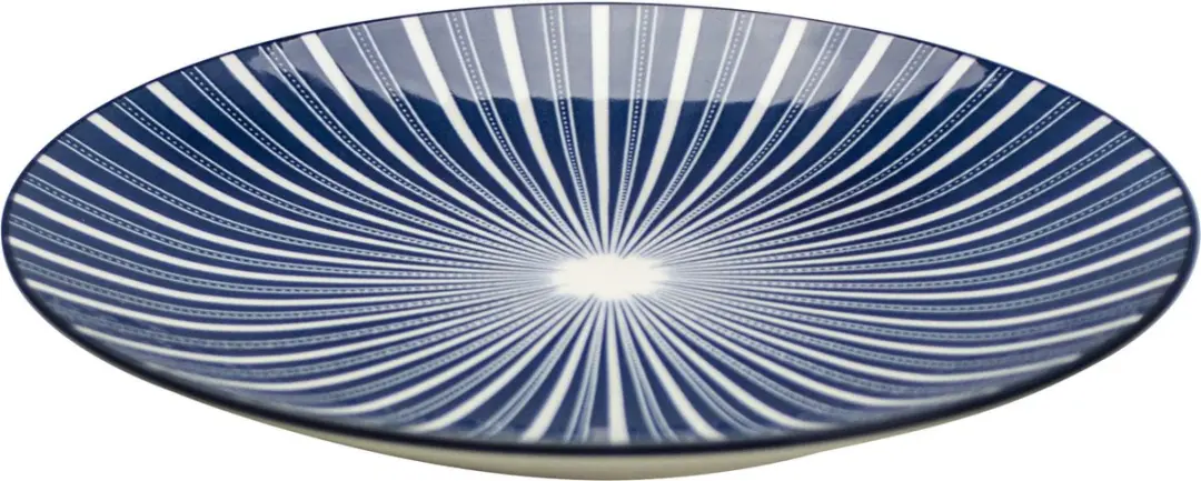 Gusta Stripes Bord Out of the Blue - 20cm - Blauw