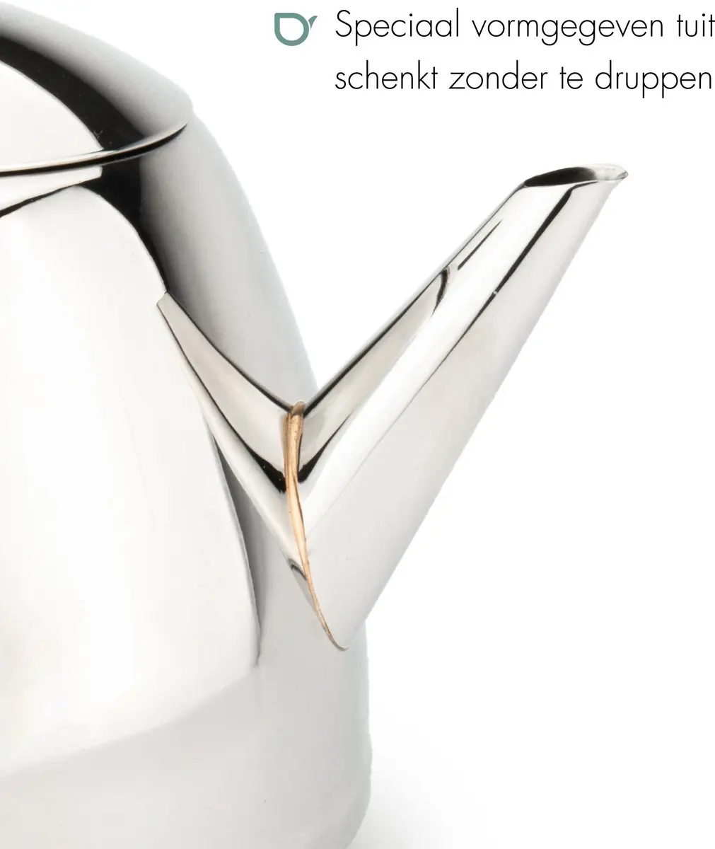 Bredemeijer Theepot Duet Classic 1,2L - Zwart - RVS