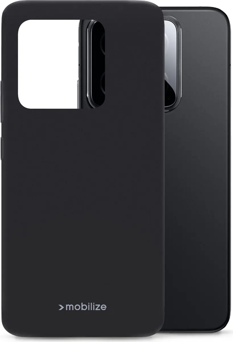 Mobilize Rubber Gelly Hoesje Xiaomi 14 - Zwart - MOB-RGCMB-XMI14