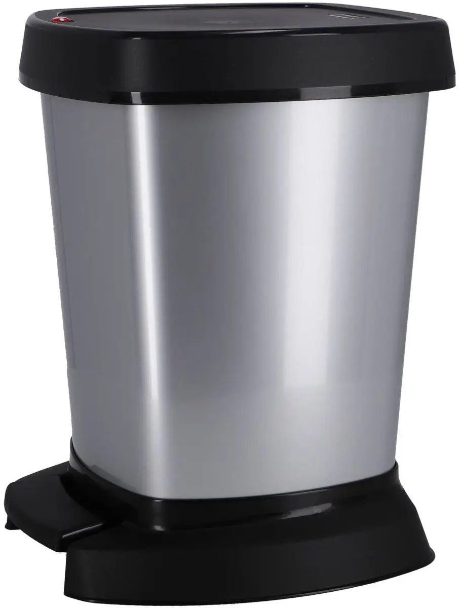 Rotho Paso Pedaalemmer 6L - Zilver Metallic