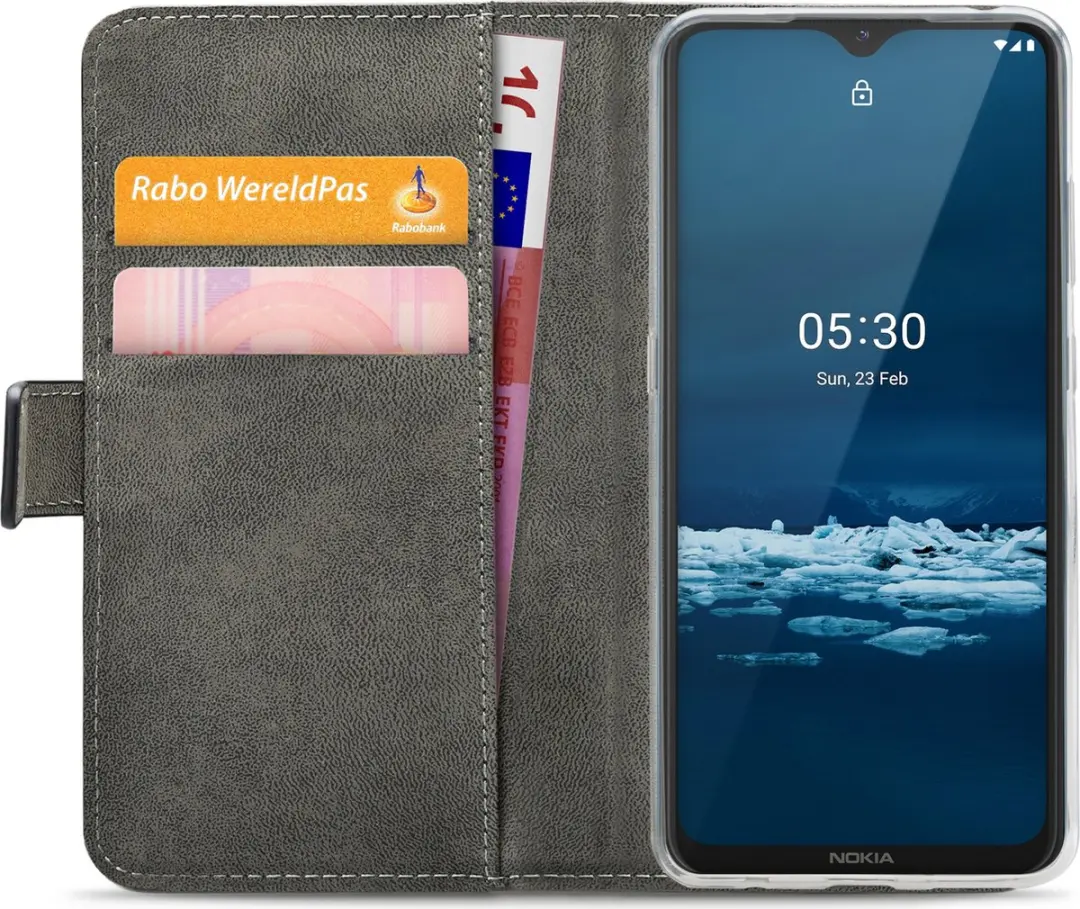 Mobilize Classic Gelly Wallet Bookcase Nokia 5.3 - Pasjeshouder Zwart - afbeelding 6 van 6