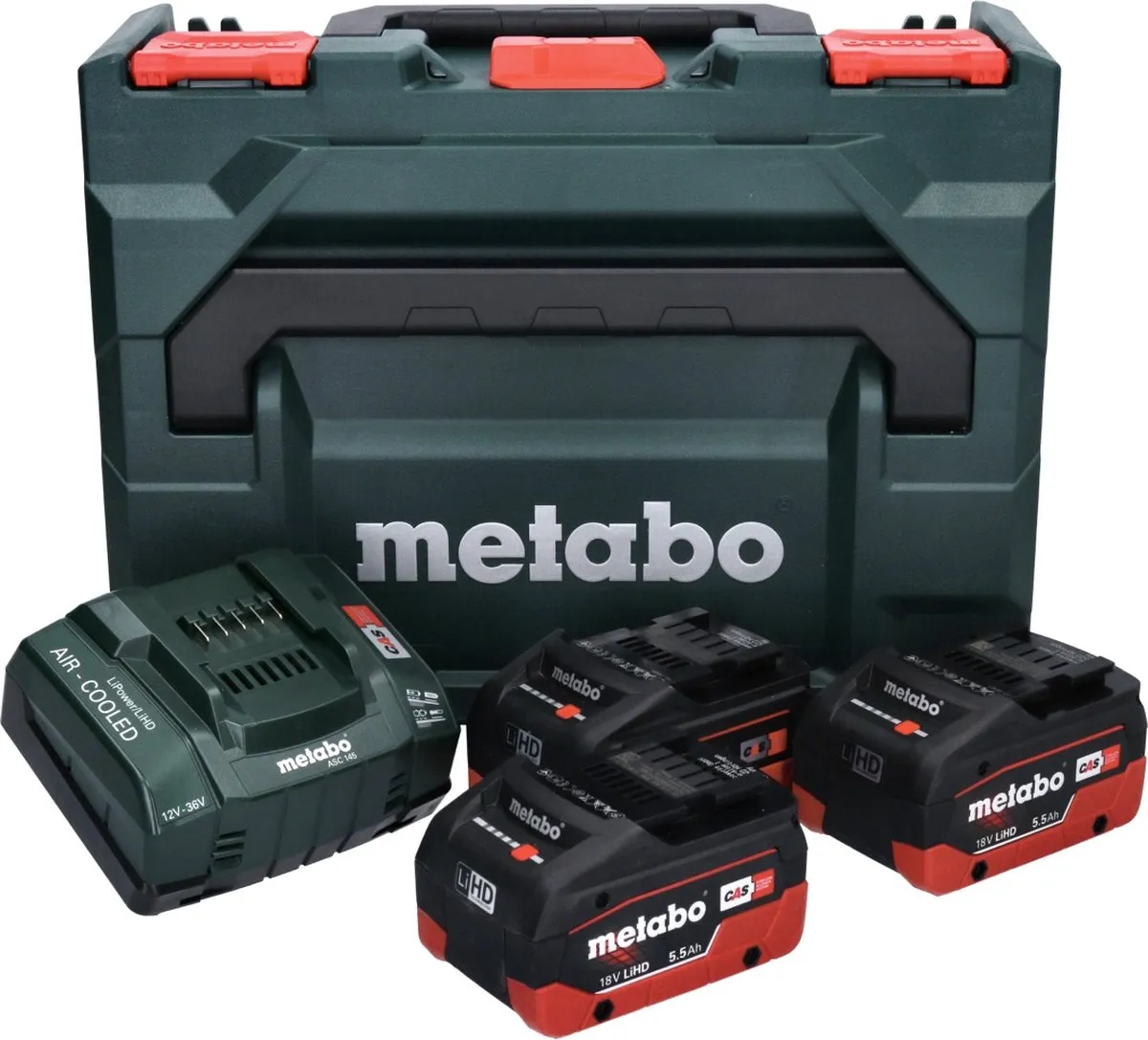 Metabo 685069000 18V LiHD Starterset - 3x 5,5Ah Accu + Oplader - afbeelding 6 van 6