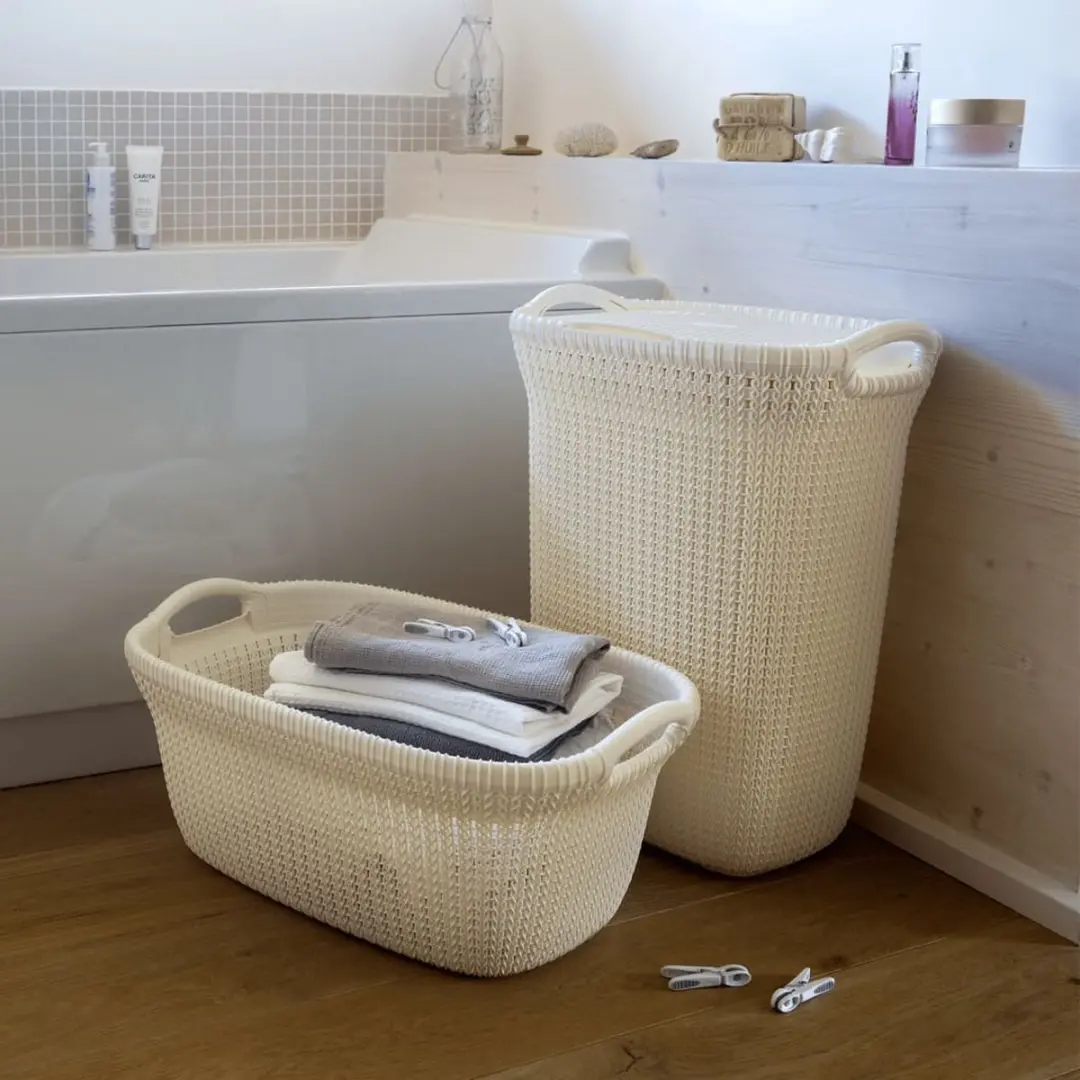 Curver Knit Wasmand 40L - Wit