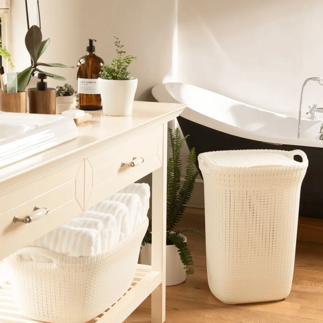 Curver Knit Wasmand 40L - Wit