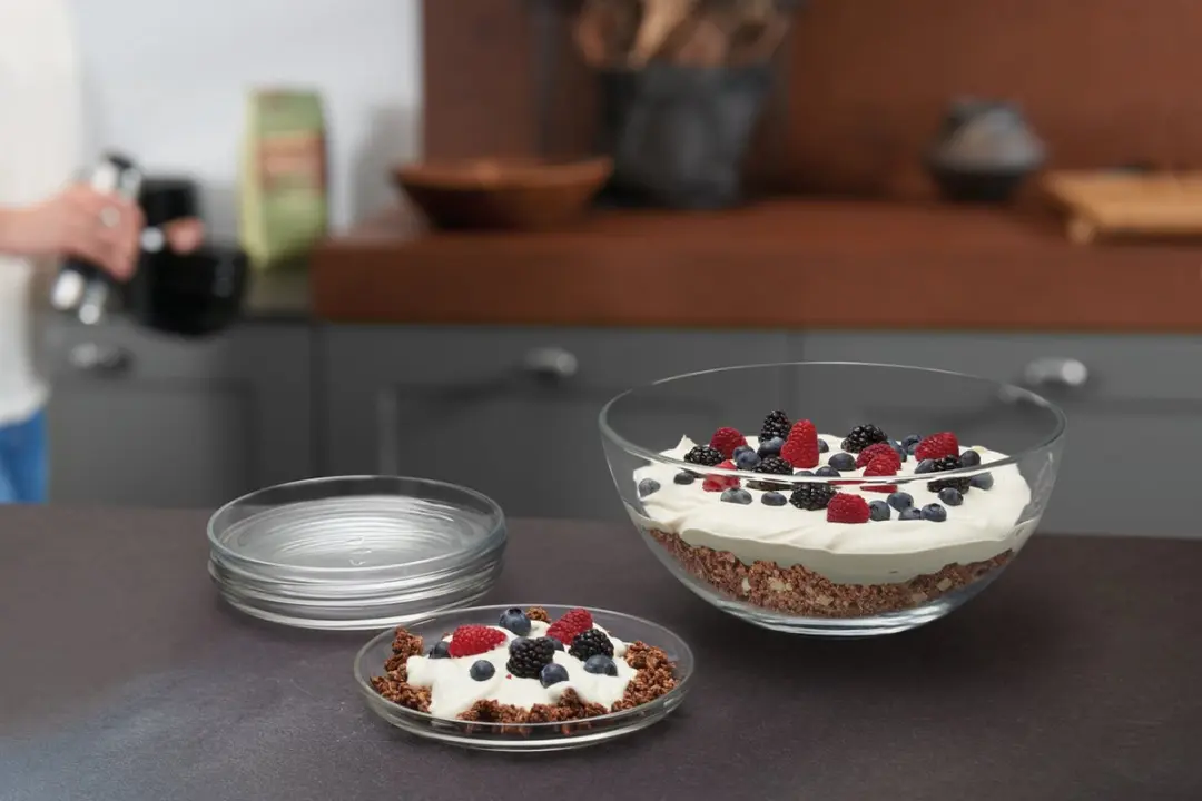 Leonardo CUCINA Bord 18cm - Transparant - 4 Stuks