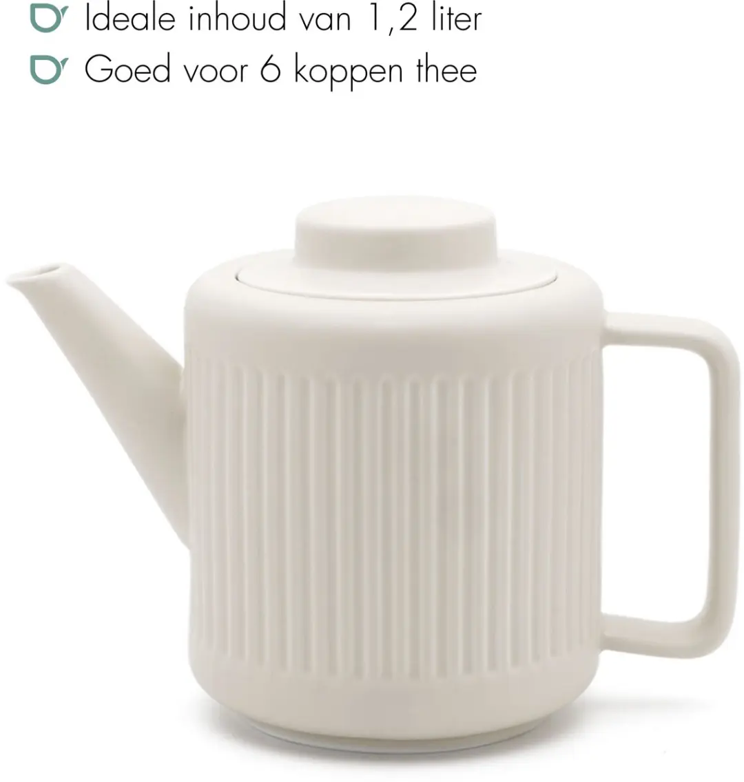 Bredemeijer Skagen Theepot Keramiek 1,2L - Wit