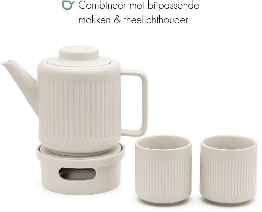 Bredemeijer Skagen Theepot Keramiek 1,2L - Wit
