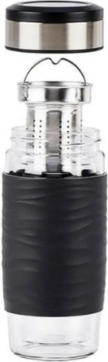 Emsa TEA MUG 420ml - Transparant - Zwart - afbeelding 6 van 6