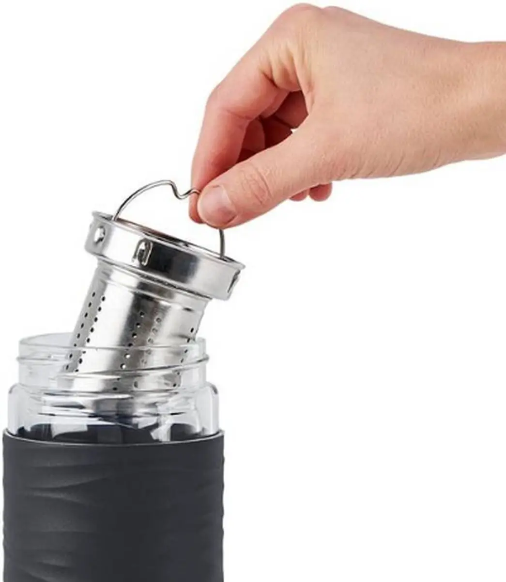 Emsa TEA MUG 420ml - Transparant - Zwart