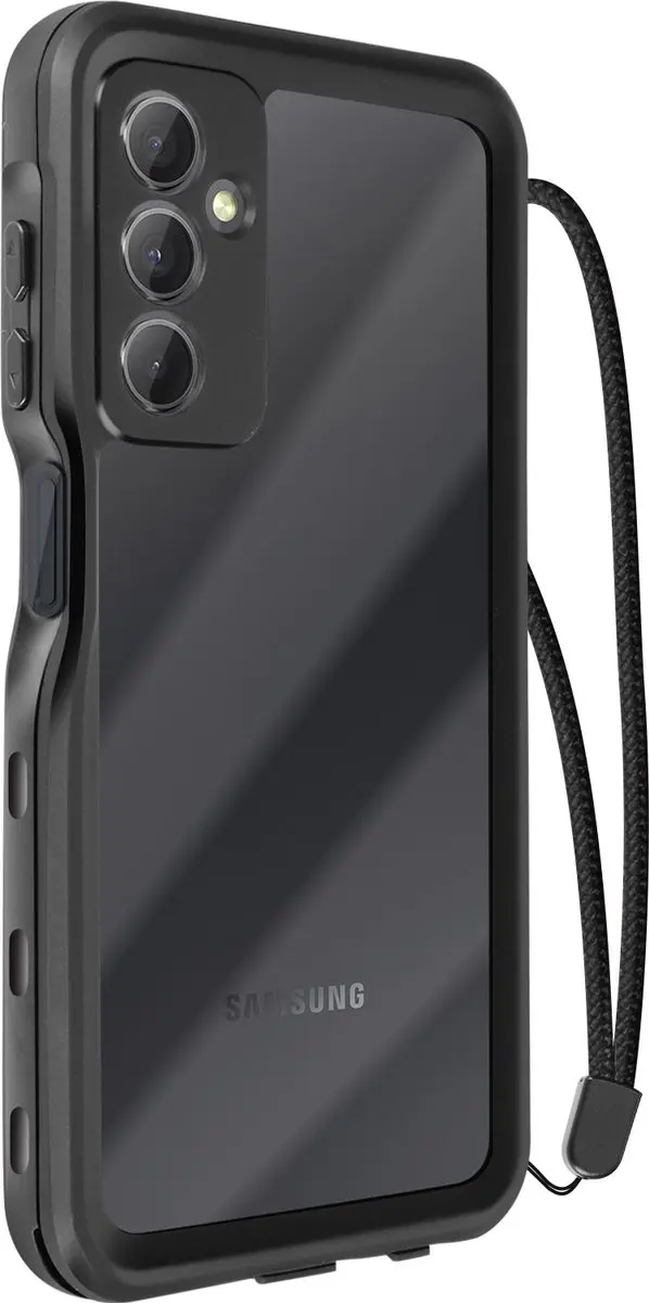 Redpepper Waterdicht Hoesje Samsung Galaxy A25 - 2m Valbeveiliging - Transparant zwart