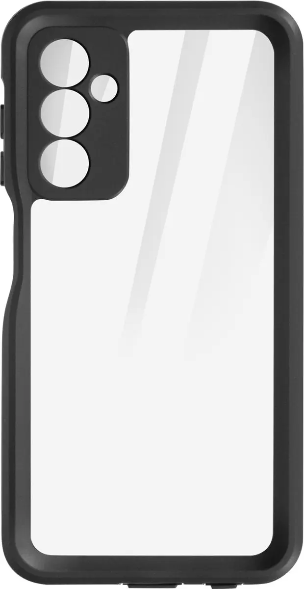 Redpepper Waterdicht Hoesje Samsung Galaxy A25 - 2m Valbeveiliging - Transparant zwart
