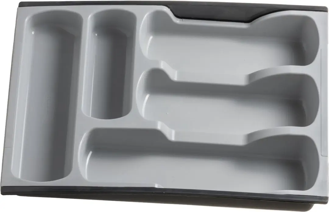 Curver Bestekbak 7-Vaks Uitschuifbaar - 42x30/52x6cm - Zilver Grijs - afbeelding 6 van 6
