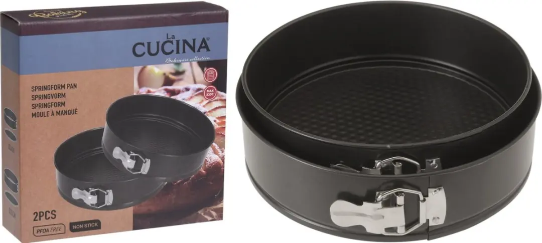 La Cucina Taartbakvormen Set 2 Stuks - Ø24 & 26cm - Zwart