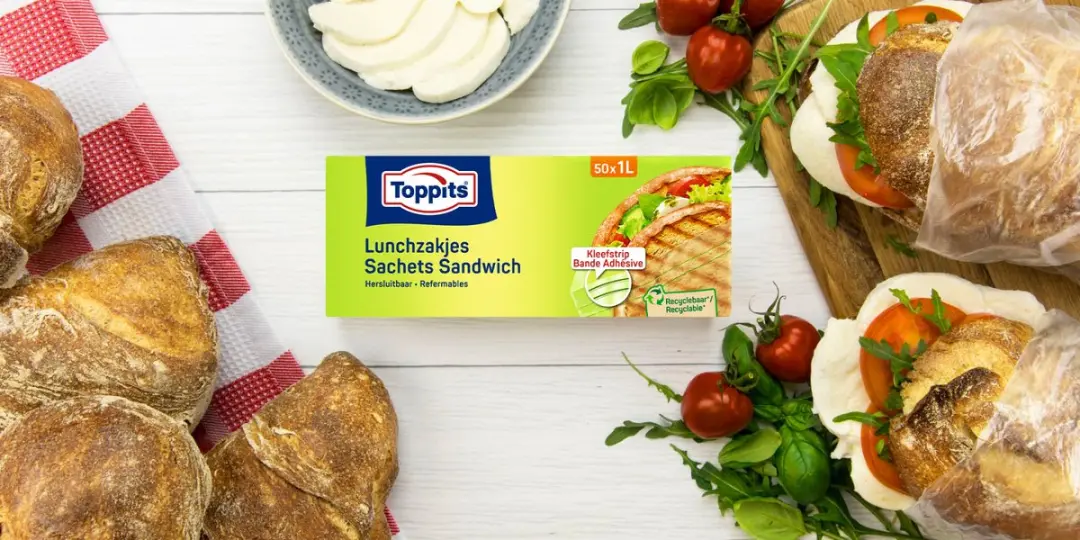 Toppits Lunchzakjes 1L - 50 Stuks - Transparant