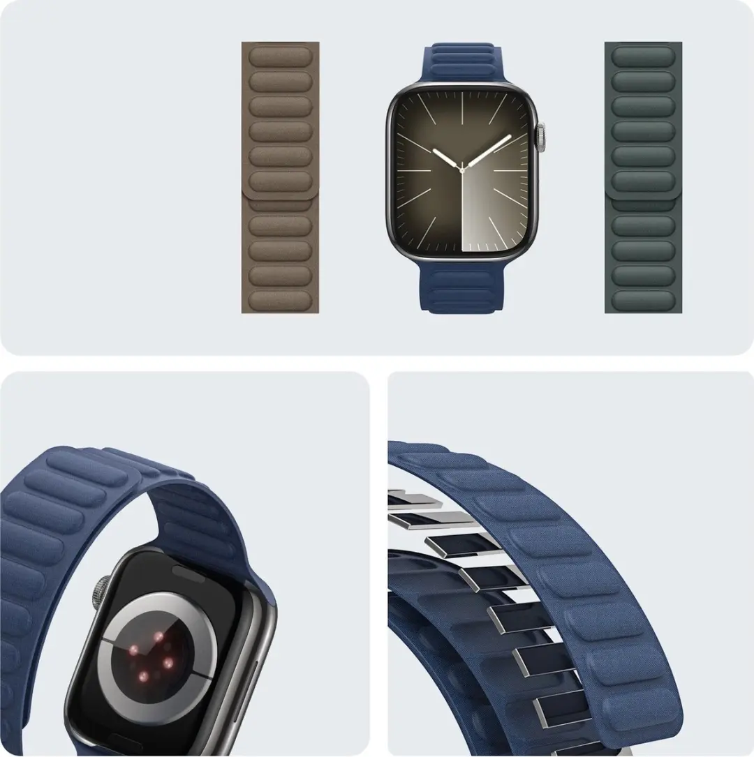 Dux Ducis Strap BL Magnetische Band Apple Watch - Blauw - afbeelding 6 van 6