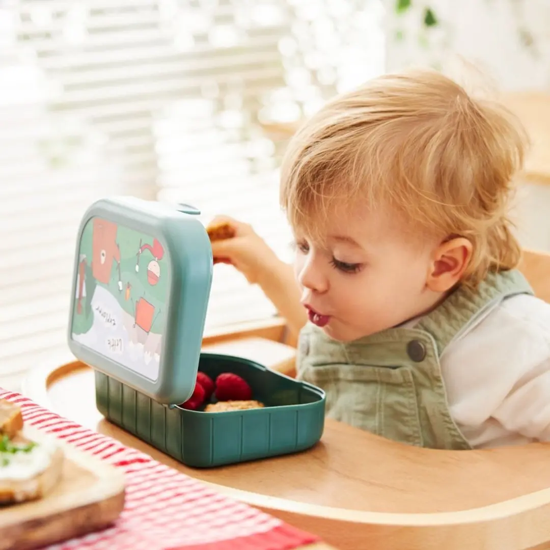 Rotho Memory Kids Lunchbox To Go 1L - 166x133x61mm - Groen