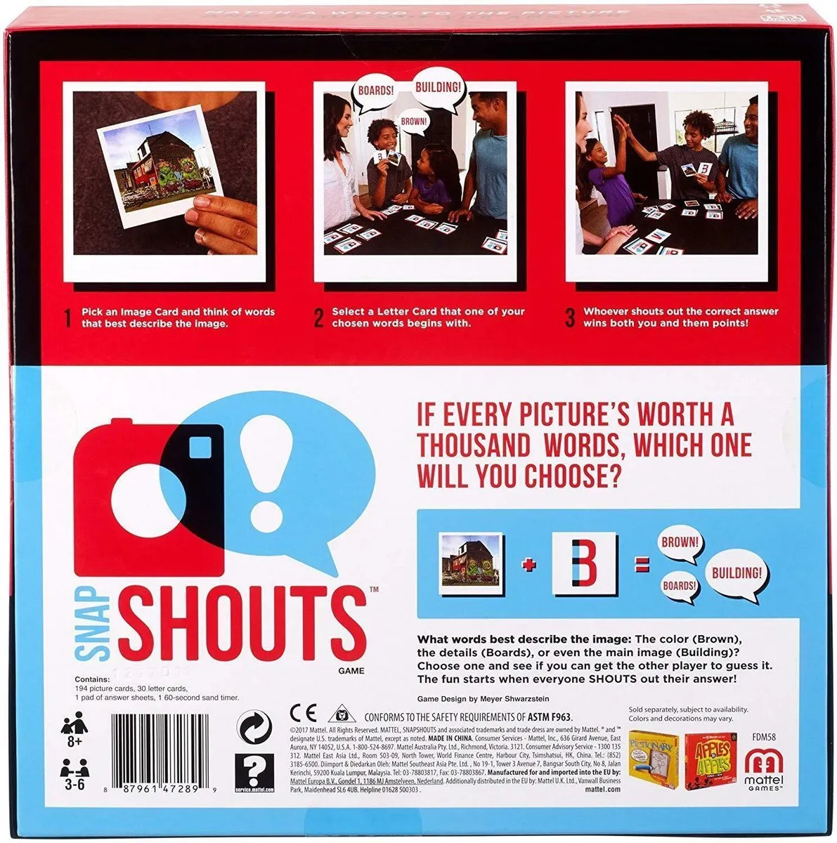 Mattel Games Snapshouts Woordenjager - Multi