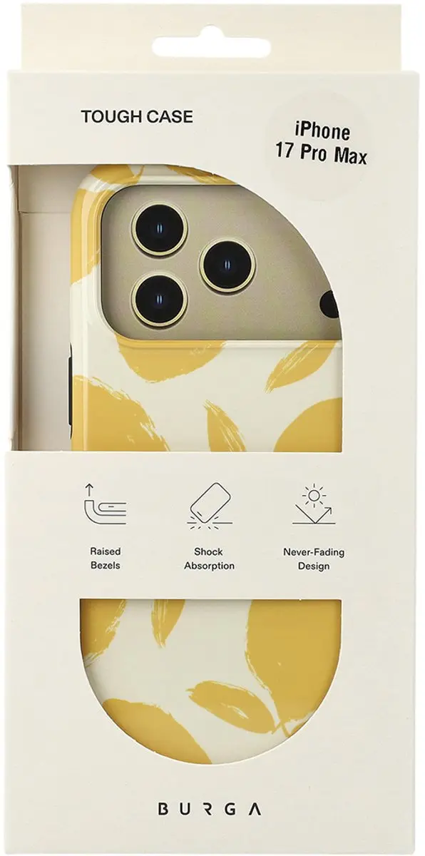 Burga Tough MagSafe Hoesje iPhone 17 Pro Max - Lemon Tart