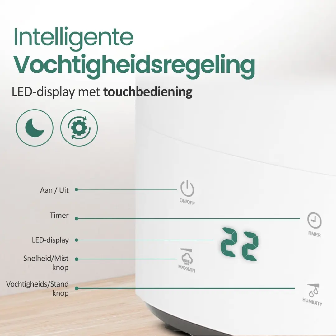 Emerio HF-126736 Luchtbevochtiger 5.5L - Wit