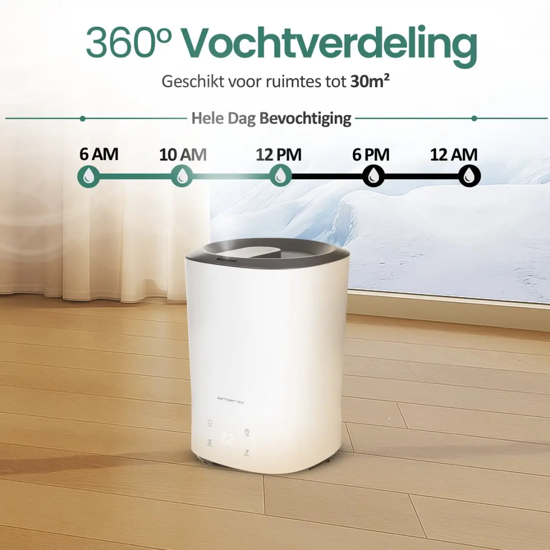 Emerio HF-126736 Luchtbevochtiger 5.5L - Wit - afbeelding 6 van 6