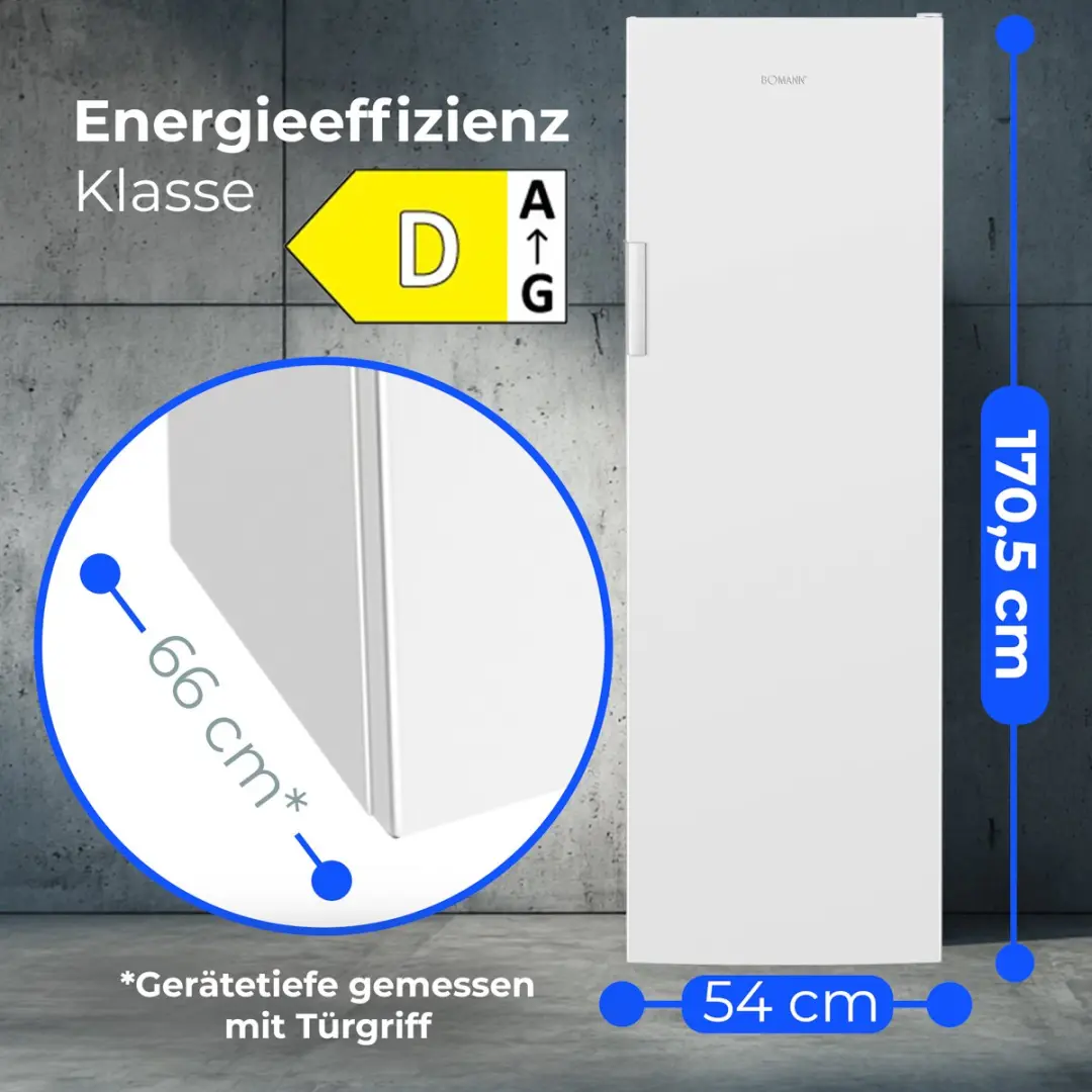 Bomann GS 7366 Vrijstaande Vriezer 204L - Wit
