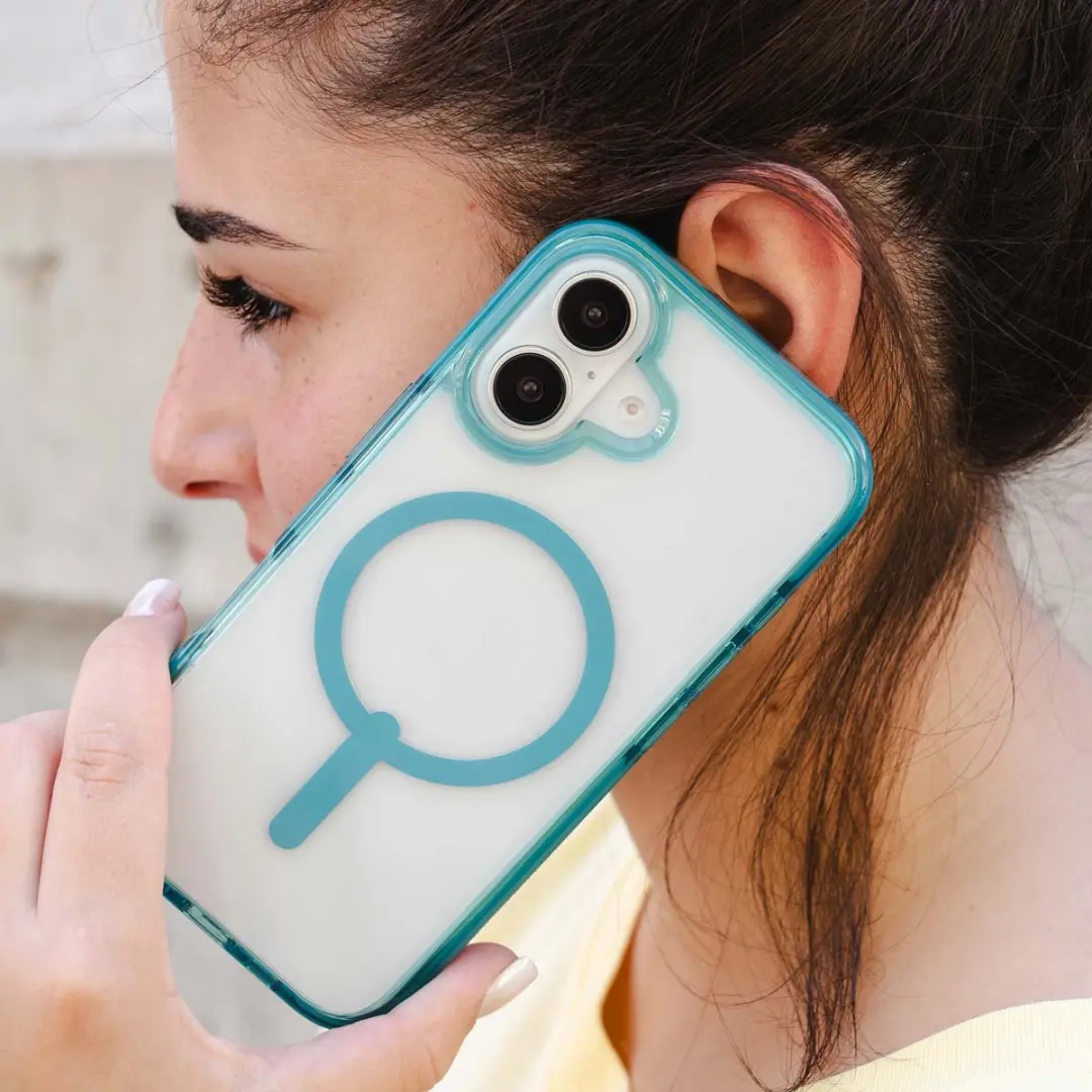 ZAGG Santa Cruz Snap Mag iPhone 16 Hoesje - retro blue - 702315058