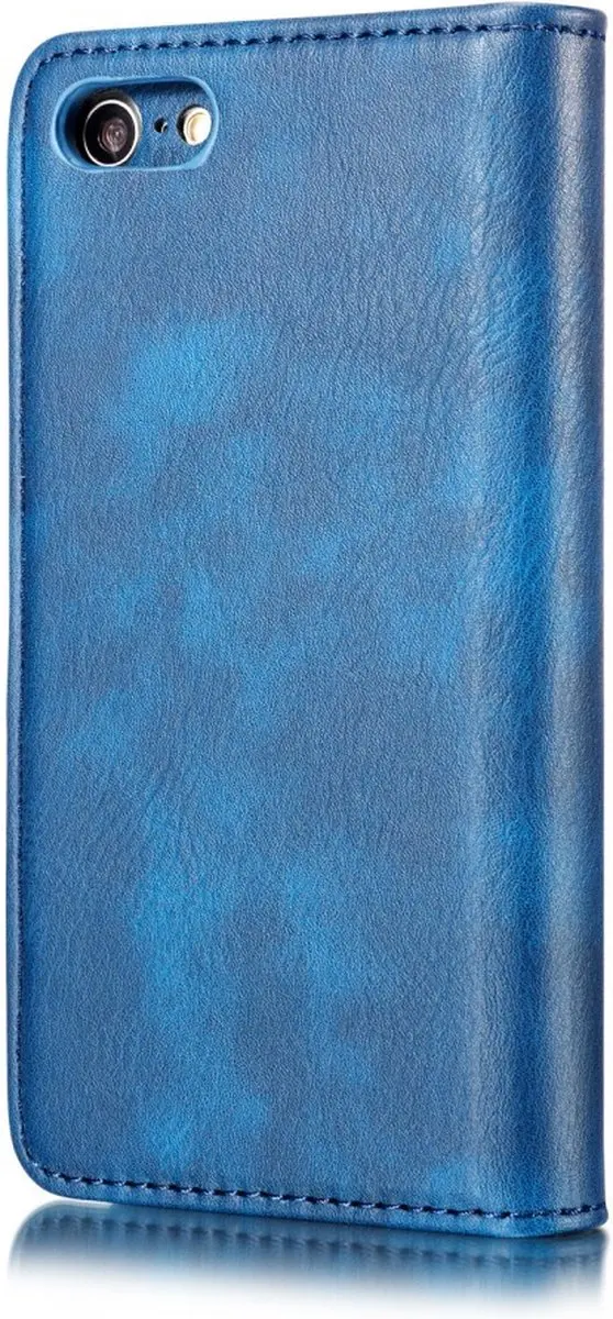 DG.MING iPhone Hoesje 2-in-1 Book Case Blauw - 3 Pasjes