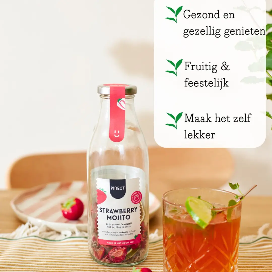 Pineut Strawberry Mojito Mix Cocktailkruiden Set