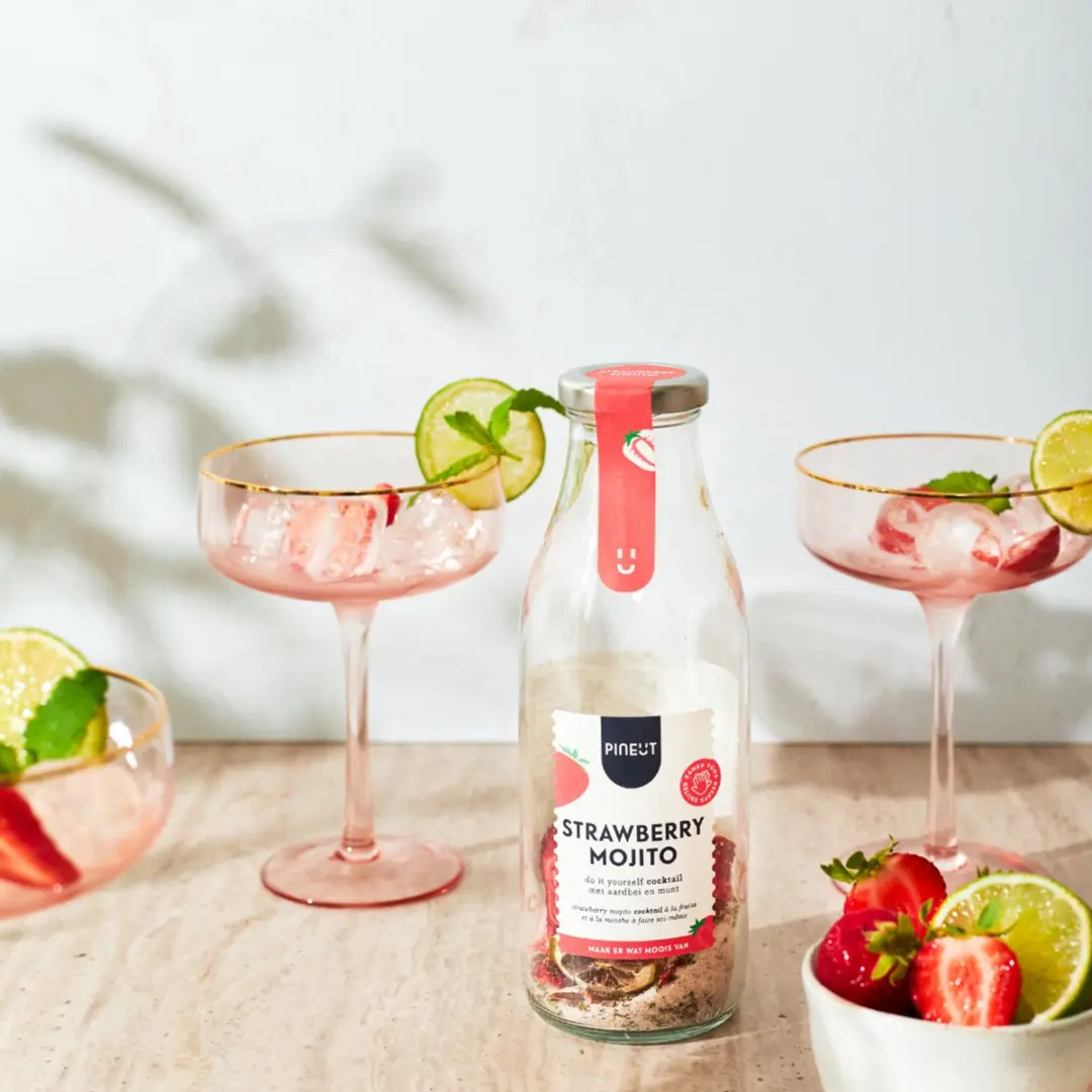Pineut Strawberry Mojito Mix Cocktailkruiden Set