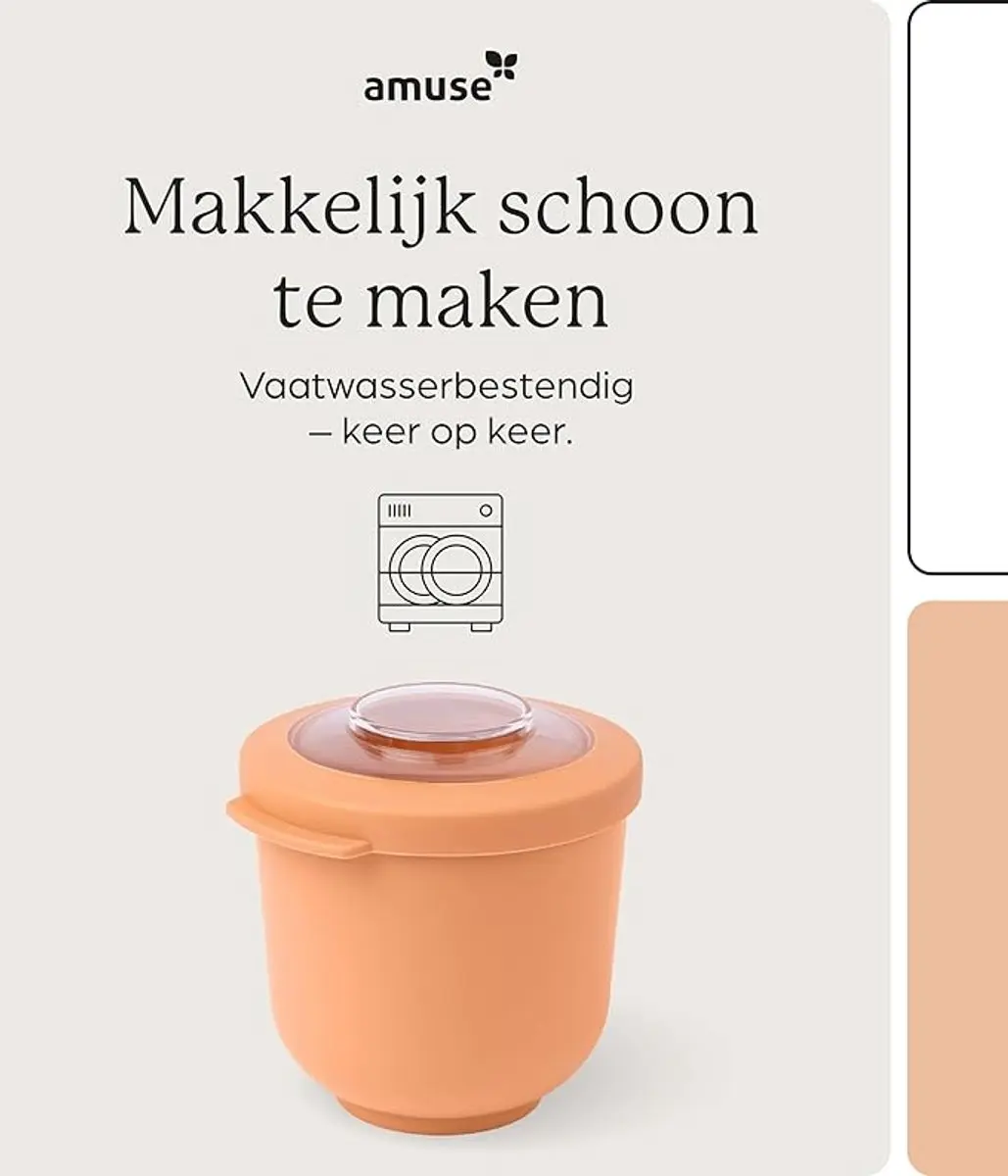 Amuse Tylla Peach Lunchbox 500ml - Oranje - afbeelding 6 van 6