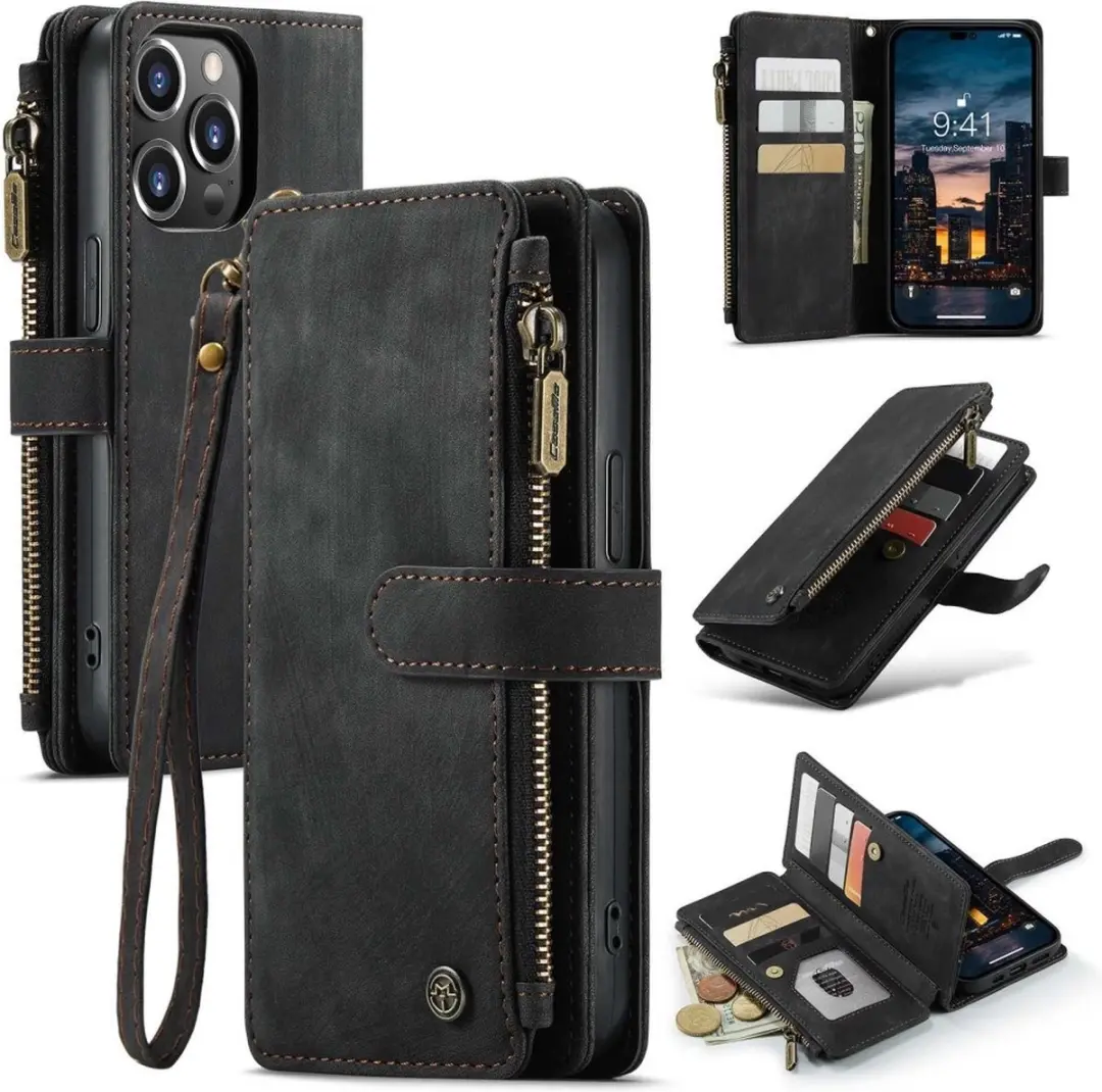 Caseme Vintage 2-in-1 Portemonneehoes iPhone 14 Pro Max