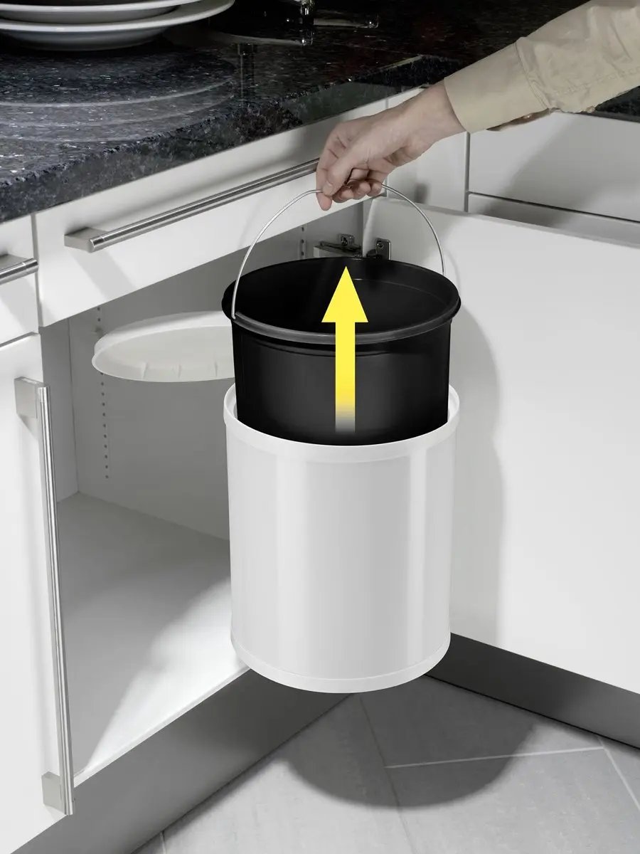 Hailo Compact-Box M Inbouwprullenbak 15L - Wit