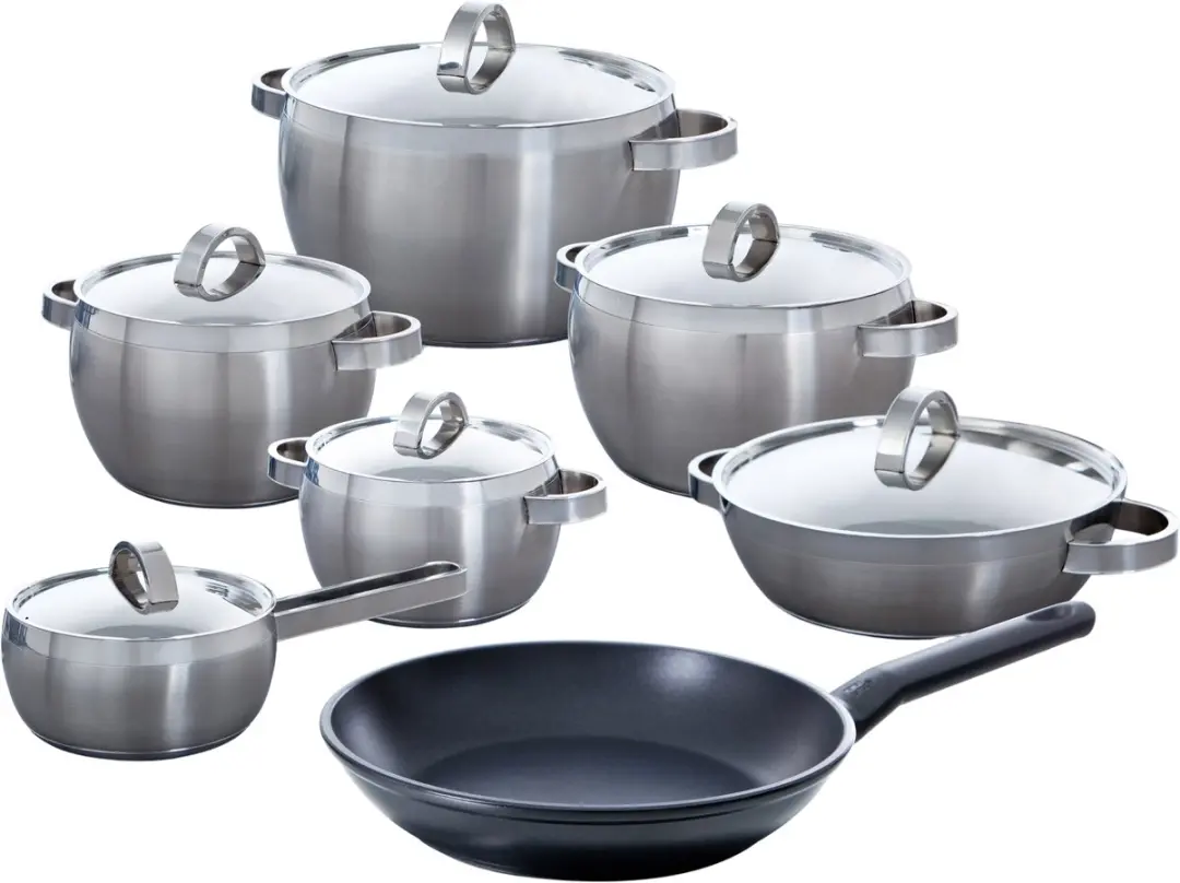 BK Apple Pannenset 7-delig Inductie RVS