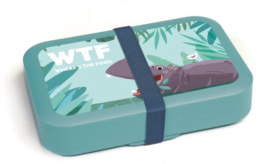 Amuse Plus Tropical Teens Lunchbox - Turquoise - 3-delig
