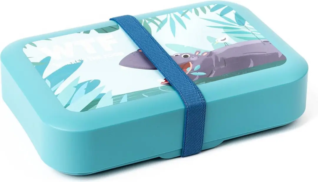 Amuse Plus Tropical Teens Lunchbox - Turquoise - 3-delig