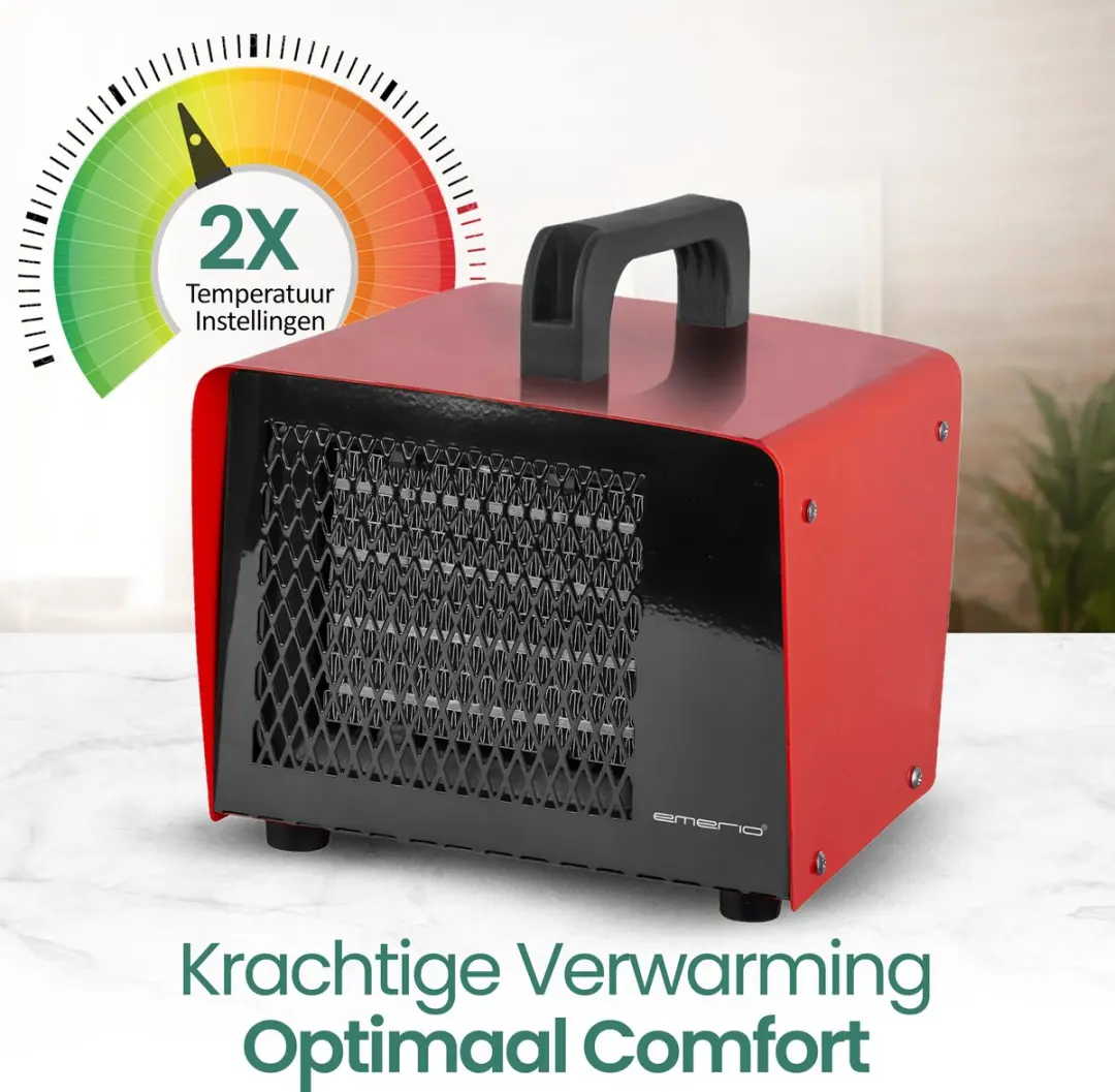 Emerio FH-107760.2 Ventilatorkachel 2000W - Rood