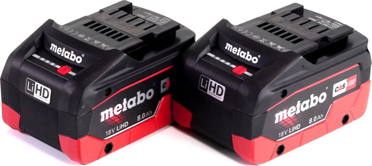 Metabo 18V Accuset 2x LiHD 8.0Ah - 625369000