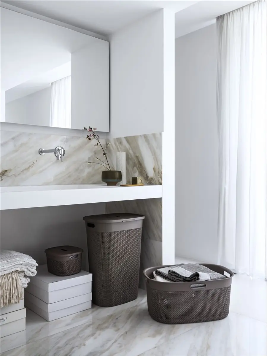 Curver Filo Wasmand 45L - 2 Stuks - Cappuccino