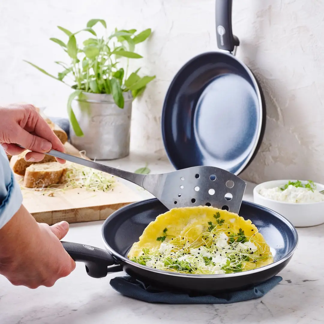 GreenPan Cambridge Koekenpannenset 2-delig 24/28cm - Zwart