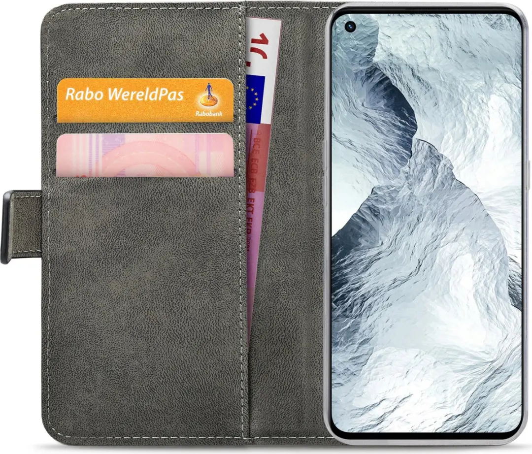 Mobilize Classic Gelly Wallet Bookcase Realme GT Master Edition - 2 Pasjes - Zwart - afbeelding 6 van 6