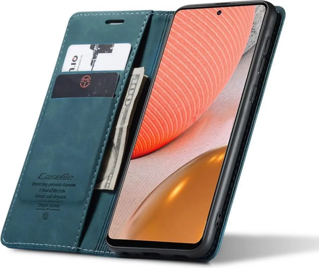 Caseme Book Case Samsung Galaxy A72 - Groen