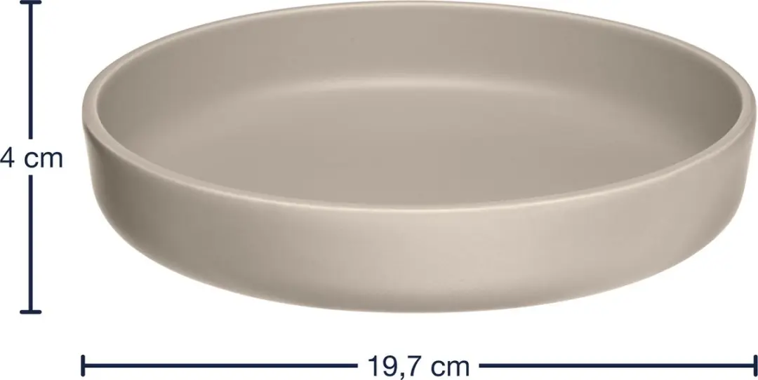 Leonardo Roma Diepe Bord 20cm - Beige - 6 Stuks