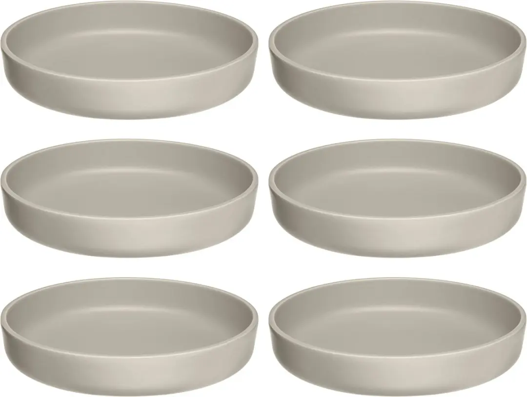 Leonardo Roma Diepe Bord 20cm - Beige - 6 Stuks