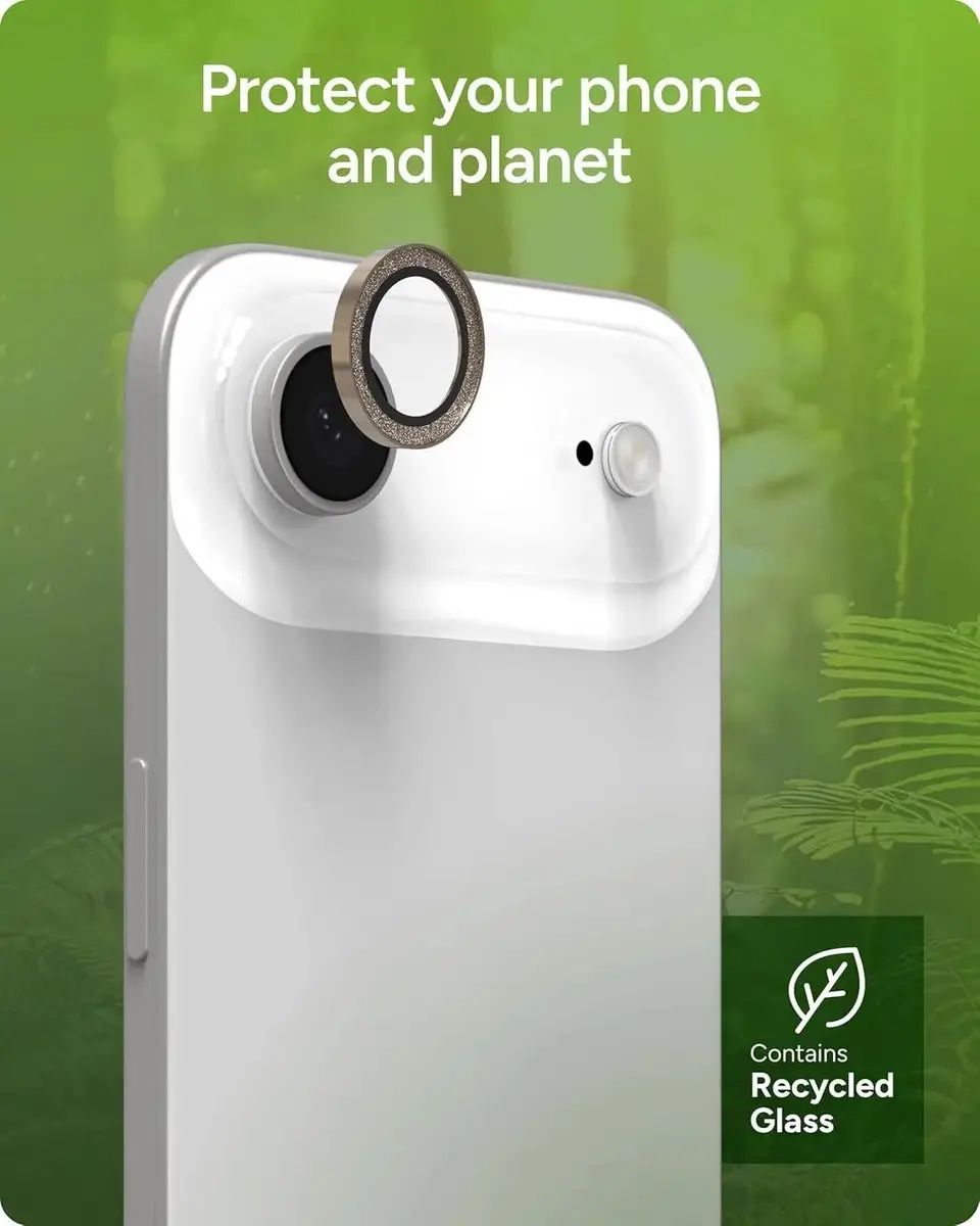 ZAGG Glass Elite Camera Rings iPhone Air - Goud Glitter