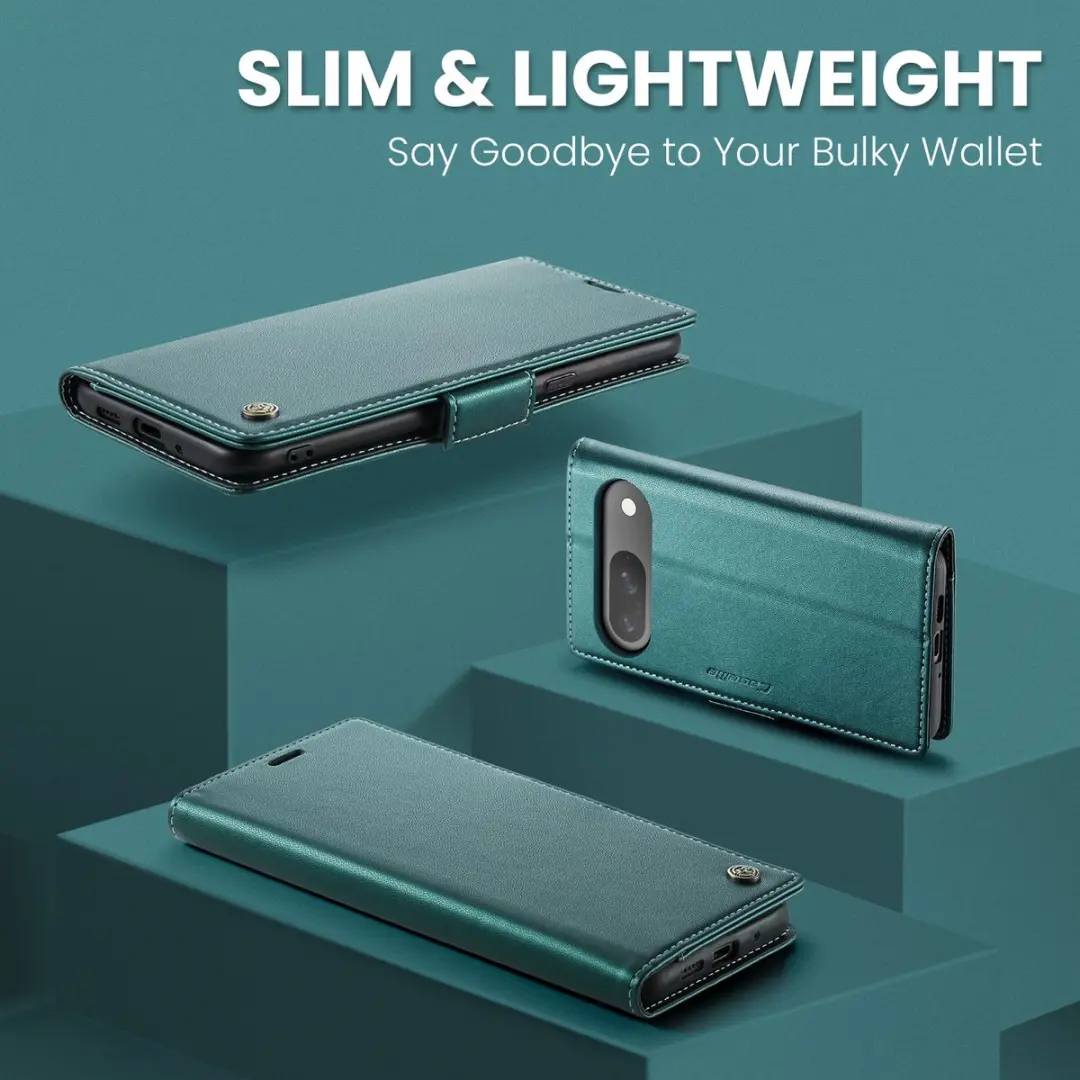CaseMe 023 Wallet Book Hoesje - Google Pixel 10/10 Pro - Groen