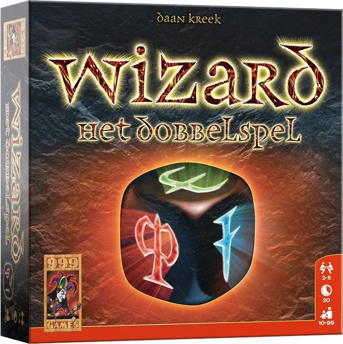 999 Games Wizard Het Dobbelspel - 10 Kaarten 7 Dobbelstenen