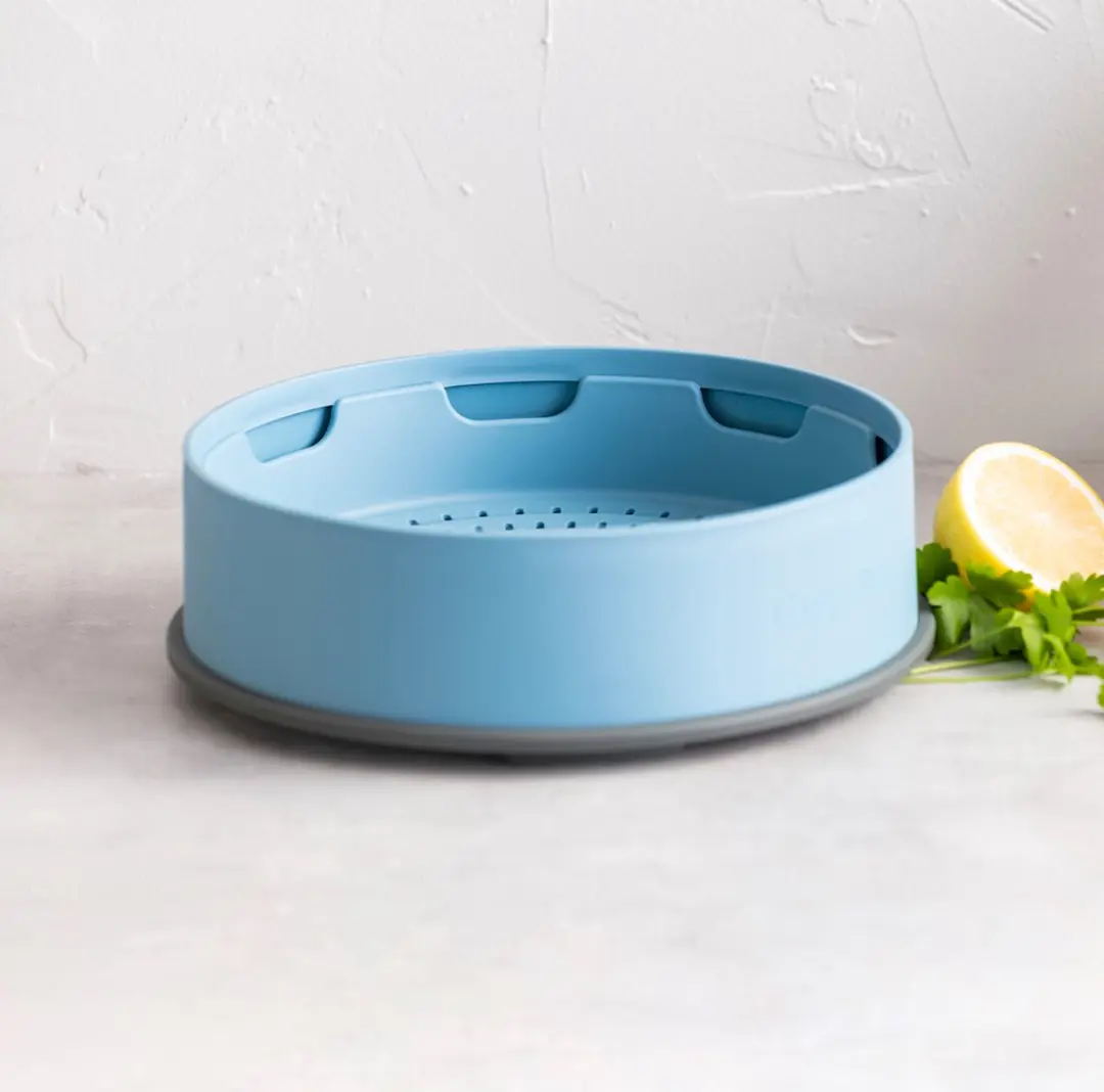 GreenPan Steamy Siliconen Stoommandje 24cm - Blauw