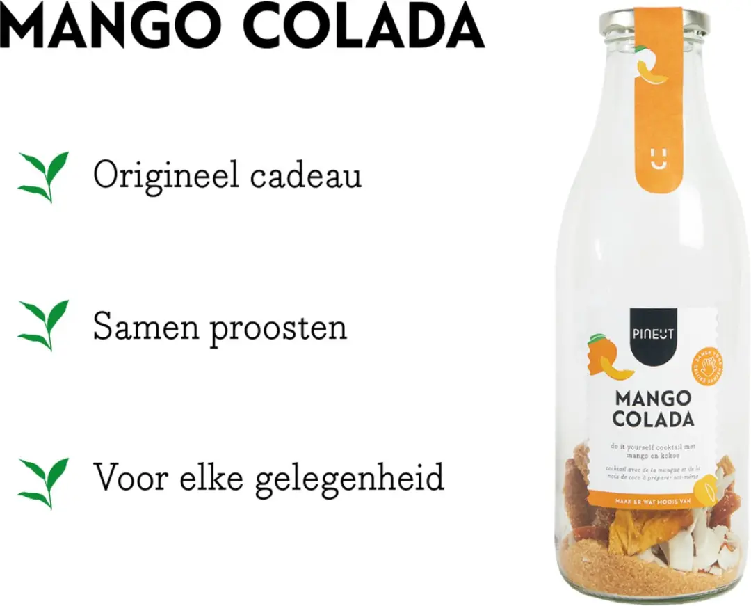 Pineut Cocktail Kruiden Mango Colada Set - 1 Stuk