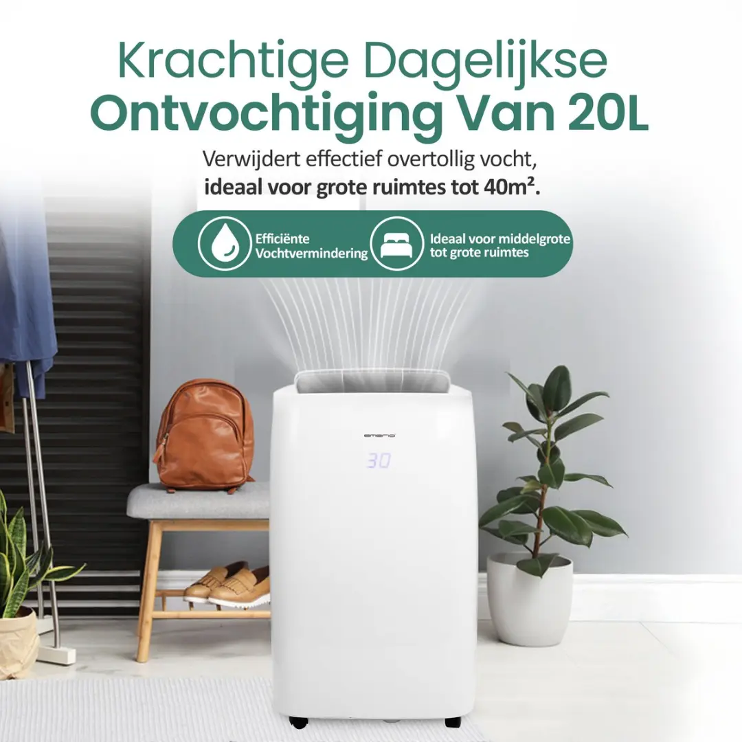 Emerio DH-122844 Luchtontvochtiger 20L/Dag - Wit